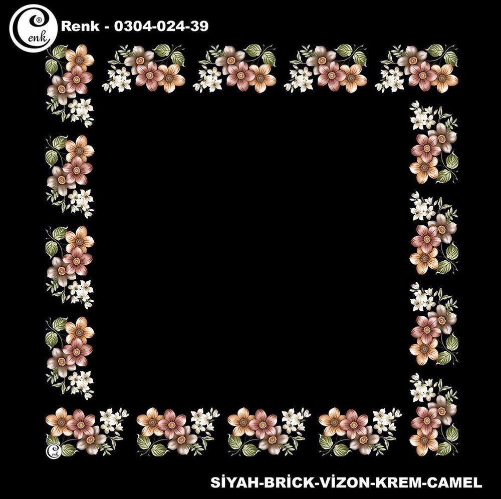 Cenk 90cm Ortası Boş Poşet İçi Oyalık Yazma(024-39)