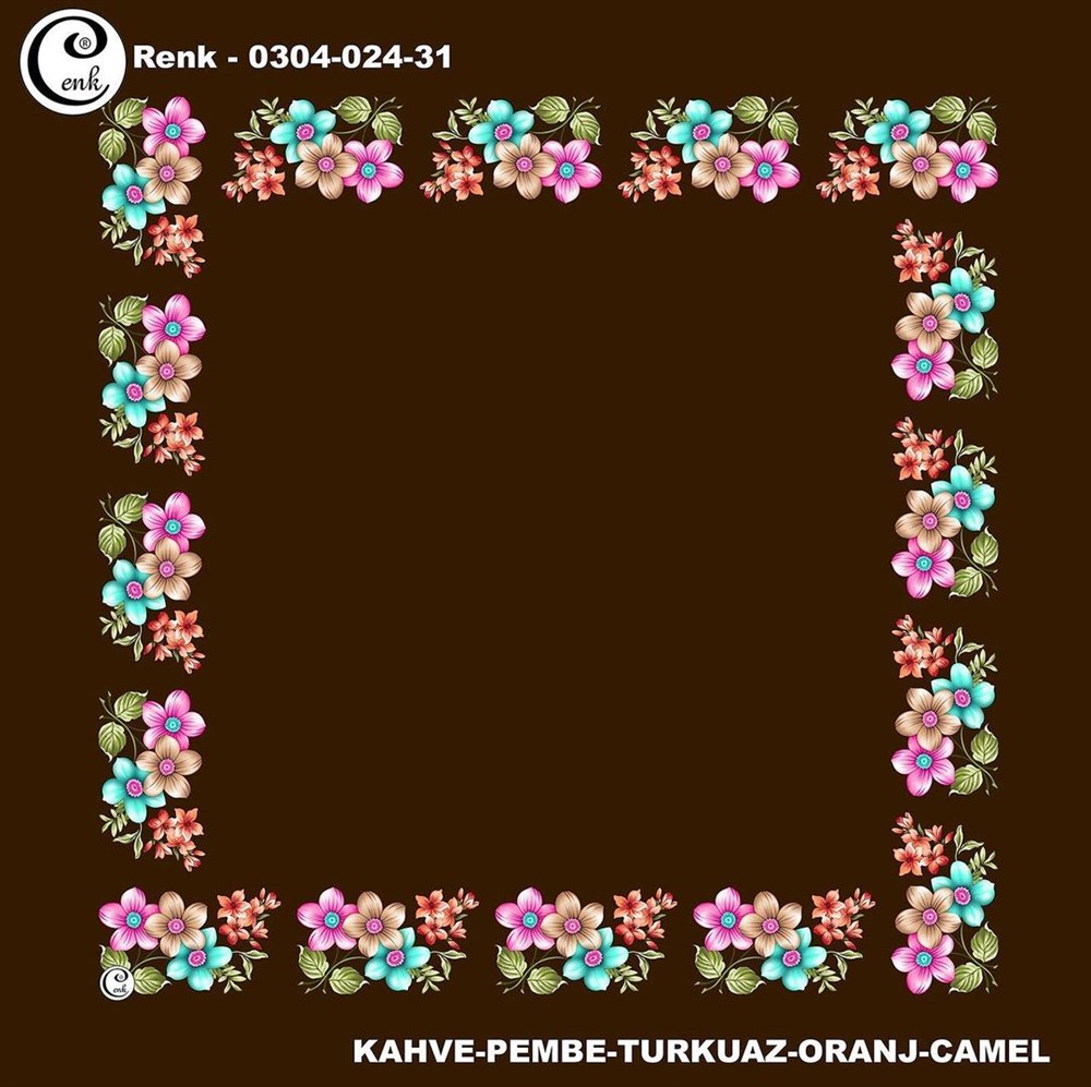 Cenk 90cm Ortası Boş Poşet İçi Oyalık Yazma(024-31)