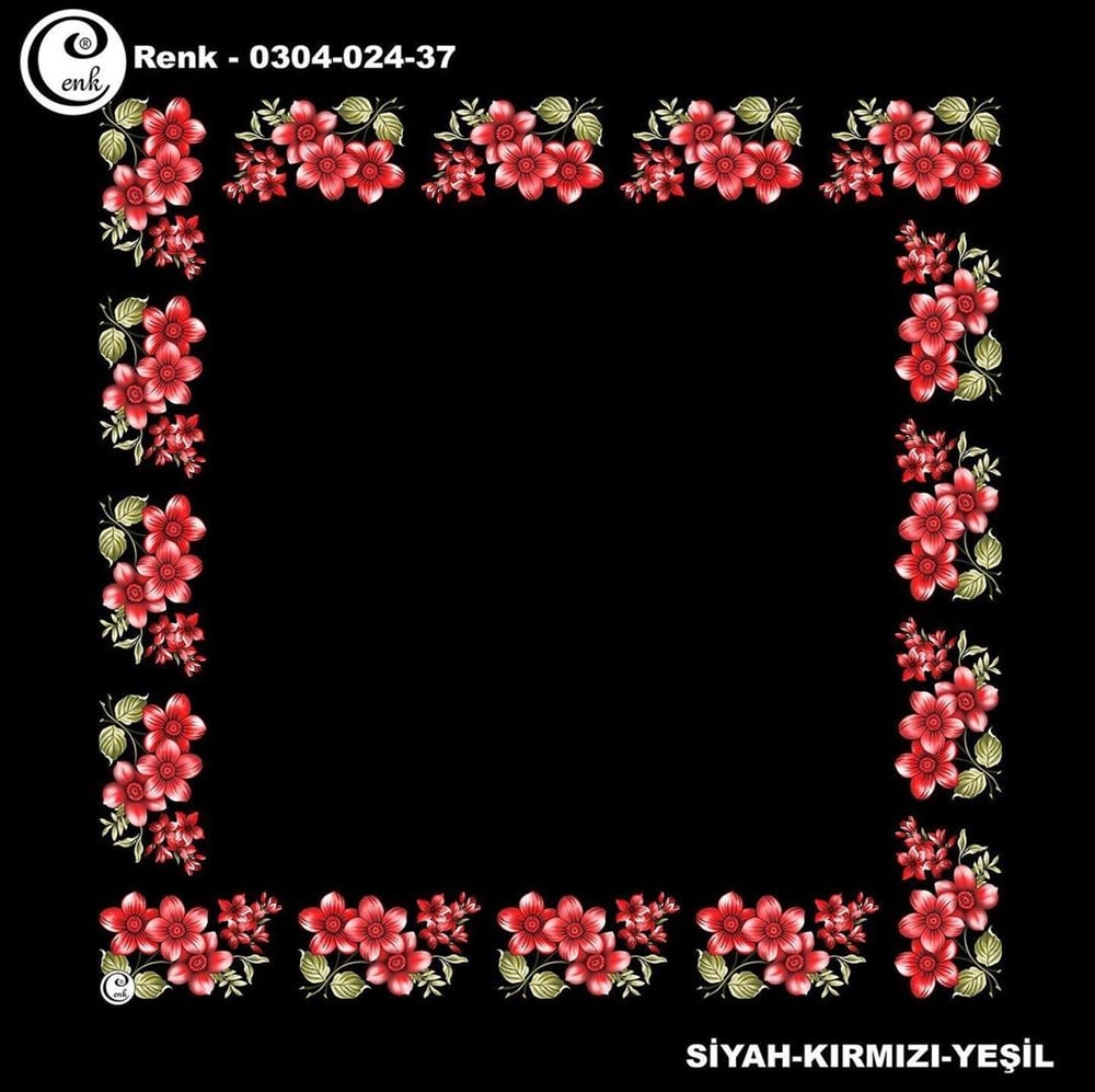Cenk 90cm Ortası Boş Poşet İçi Oyalık Yazma(024-37)