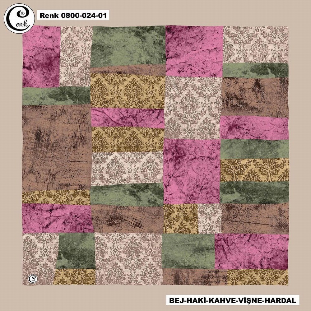 Cenk Flamlı Coton Eşarp(024-01)