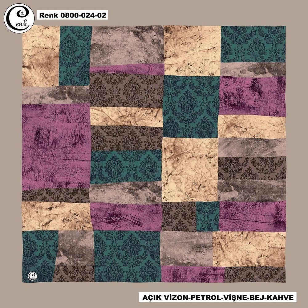 Cenk Flamlı Coton Eşarp(024-02)