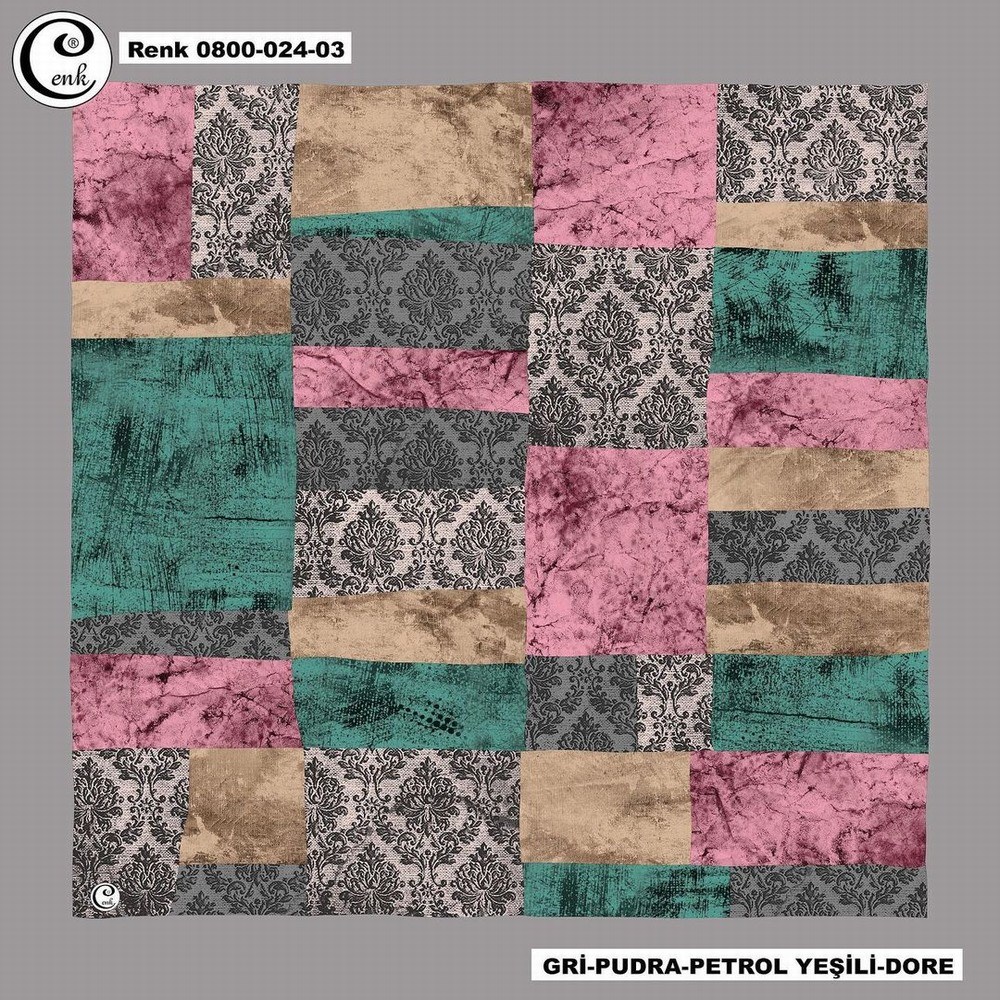 Cenk Flamlı Coton Eşarp(024-03)