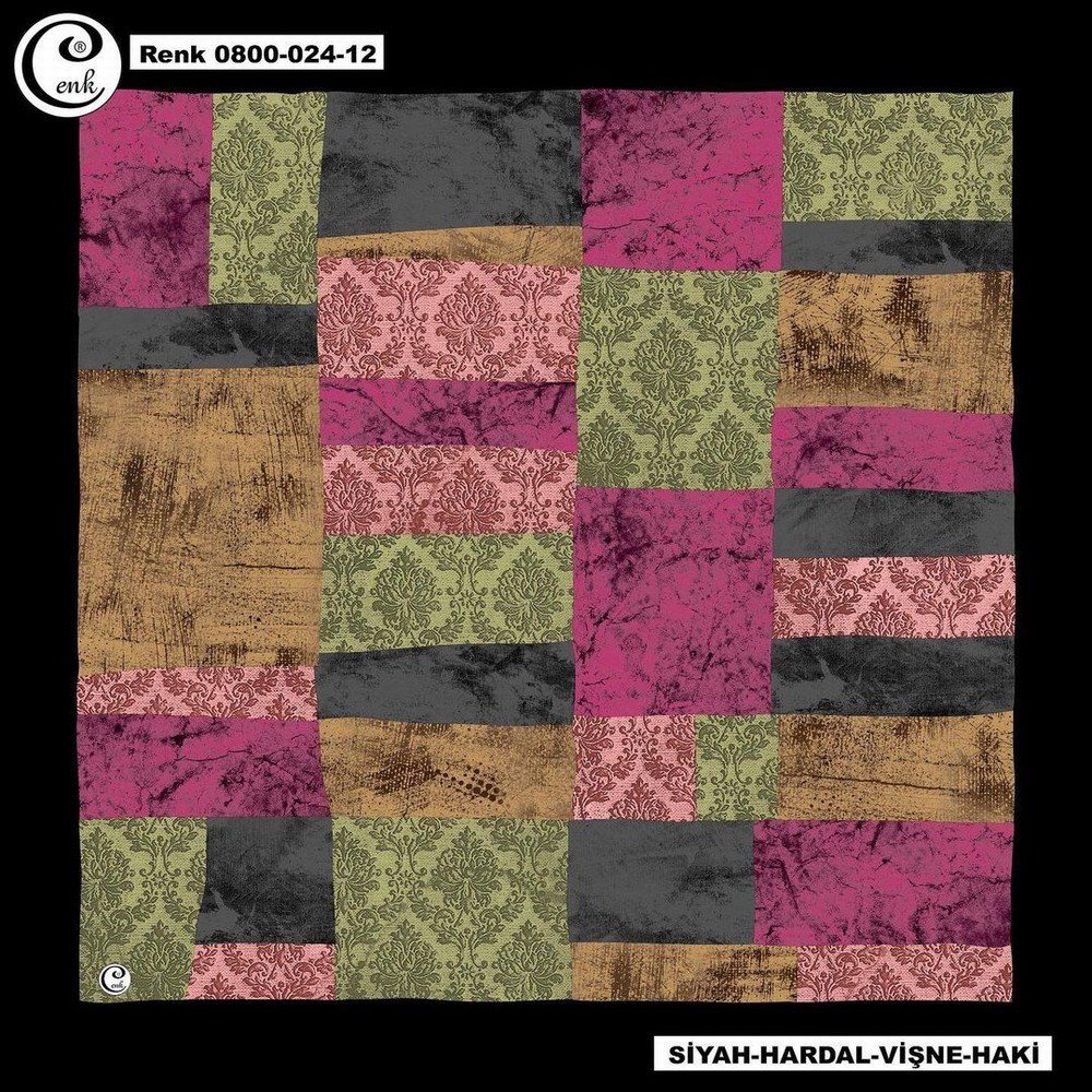 Cenk Flamlı Coton Eşarp(024-12)