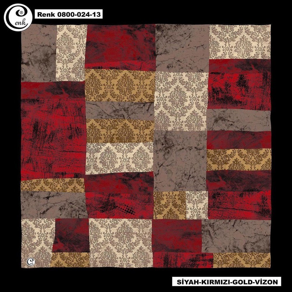 Cenk Flamlı Coton Eşarp(024-13)