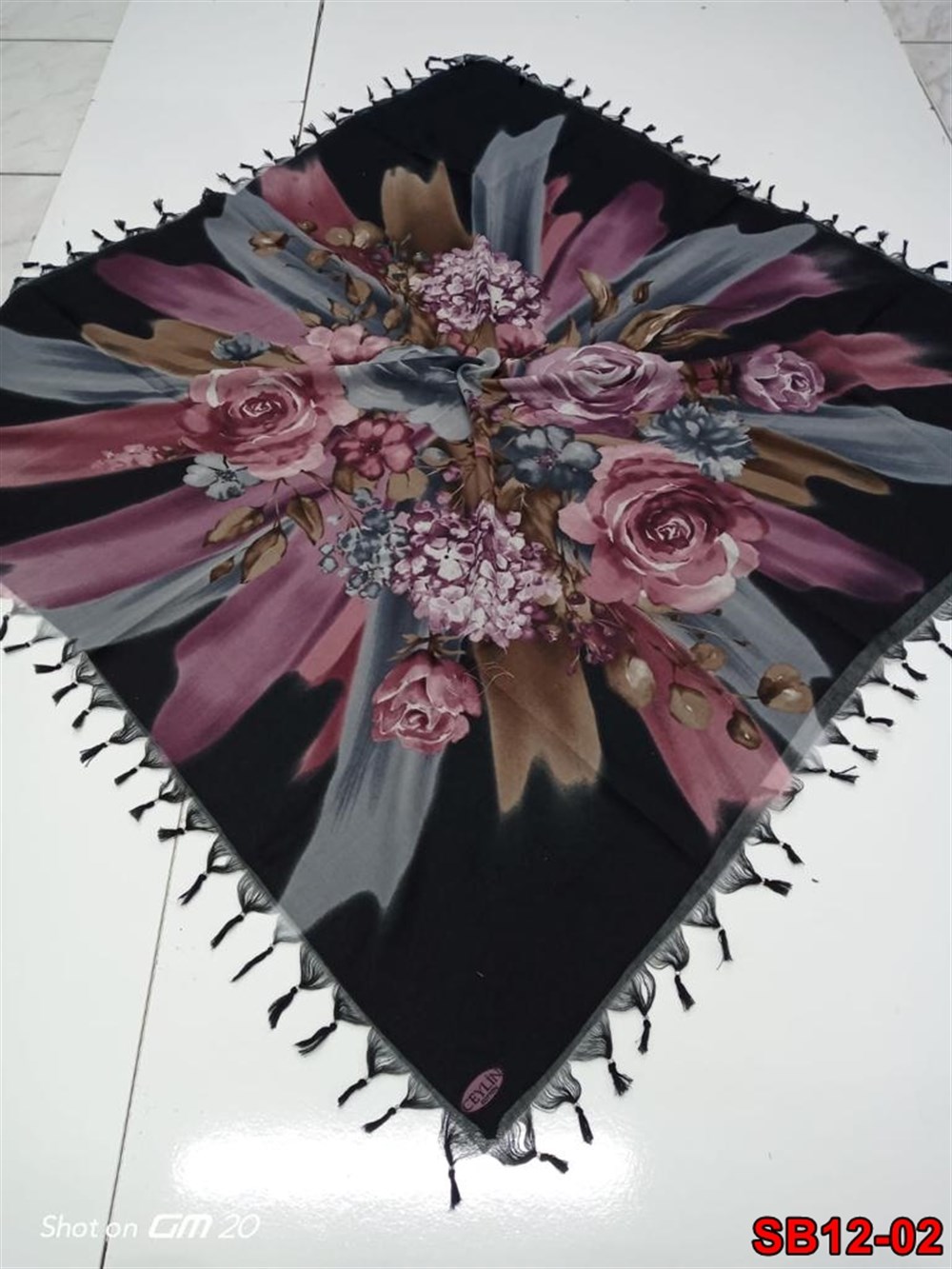 Ceylin Boncuklu Cotton Eşarp(sb12-02)