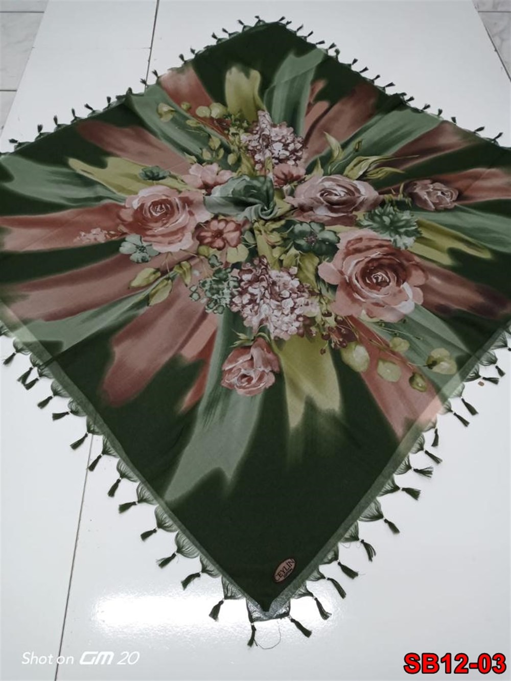 Ceylin Boncuklu Cotton Eşarp(sb12-03)
