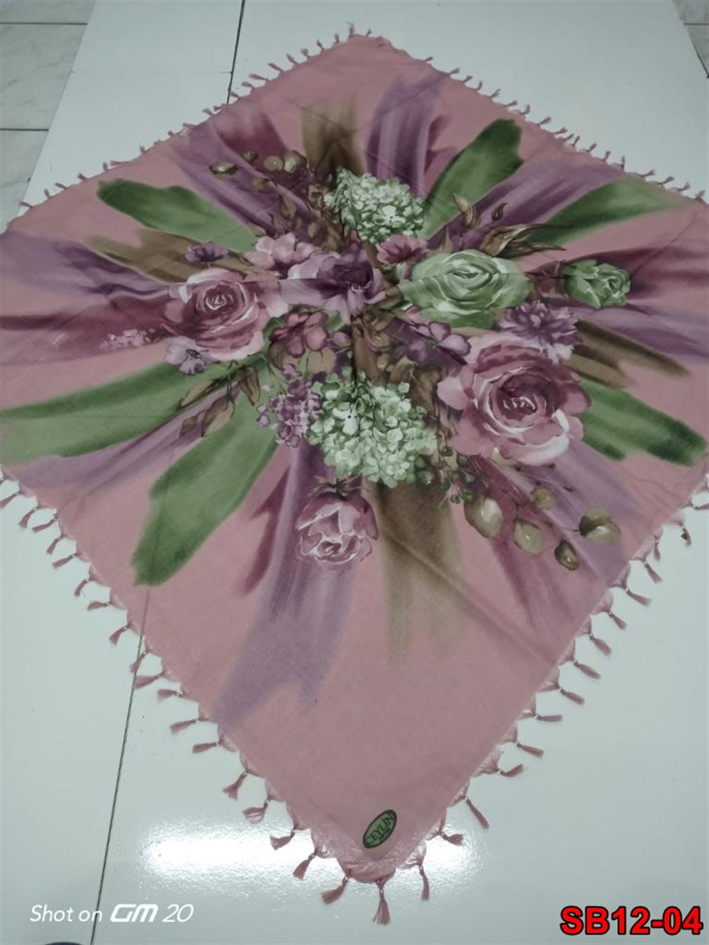 Ceylin Boncuklu Cotton Eşarp(sb12-04)