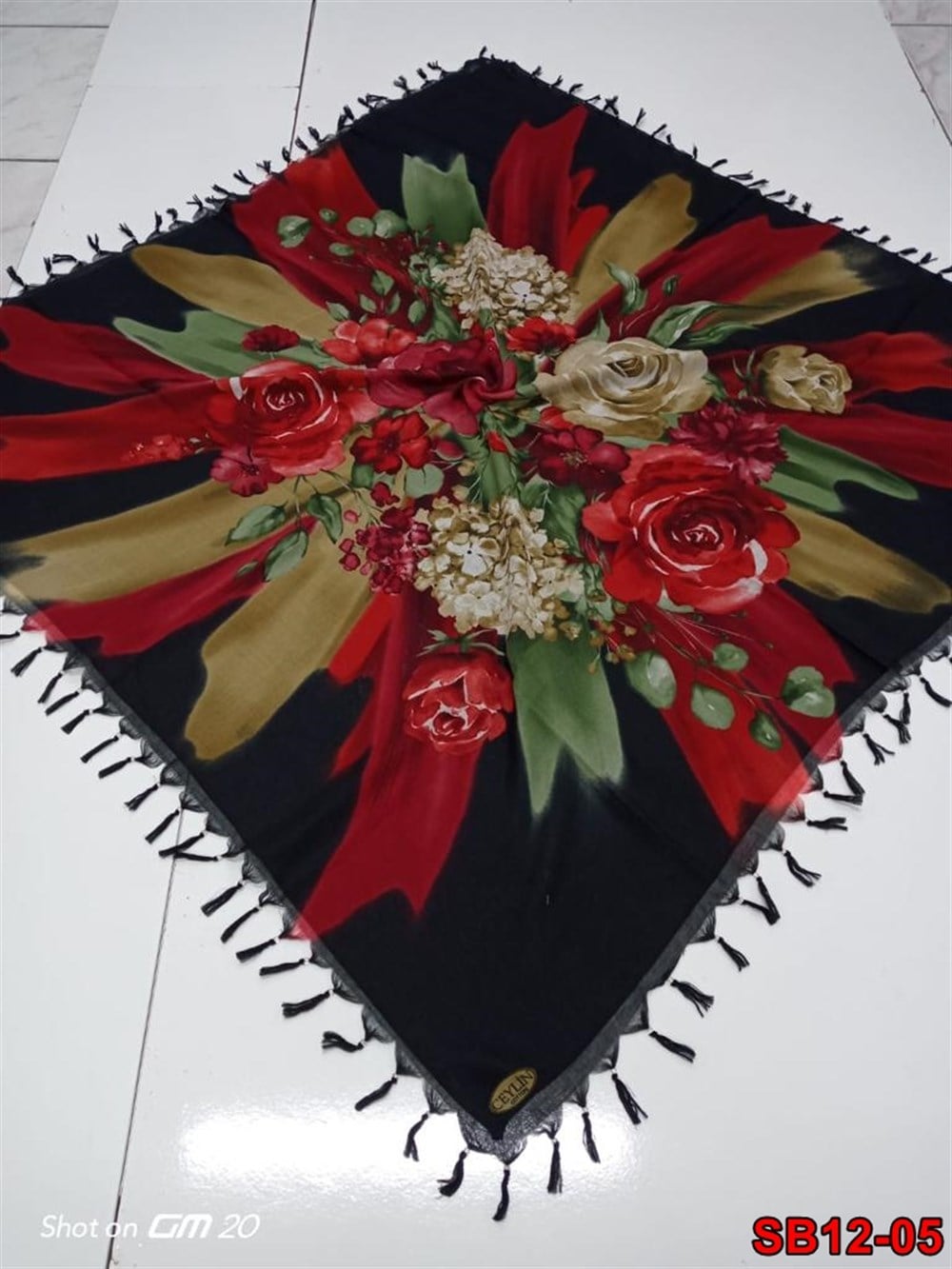 Ceylin Boncuklu Cotton Eşarp(sb12-05)