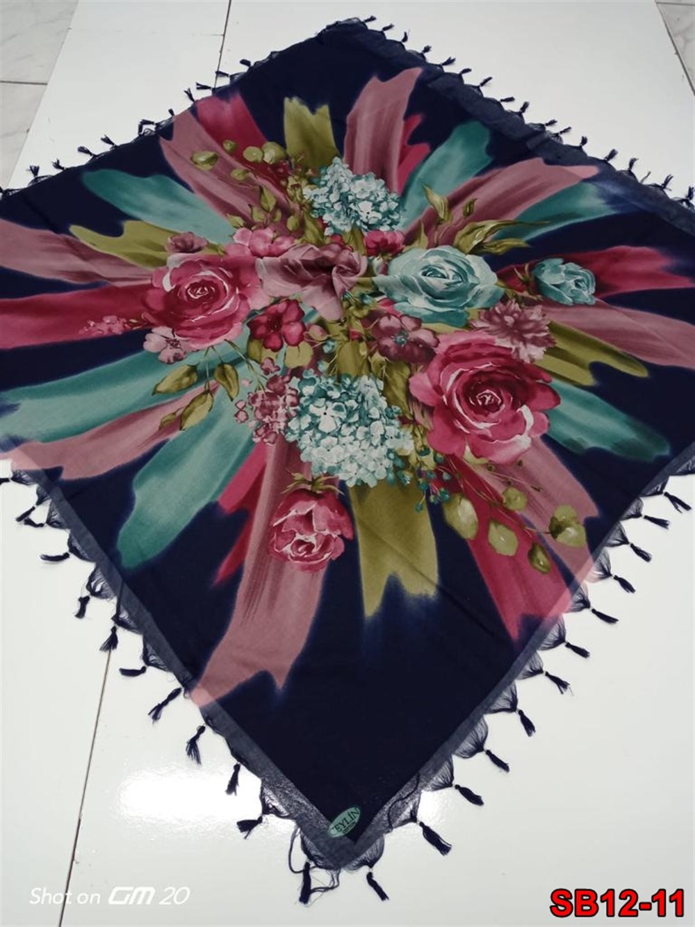 Ceylin Boncuklu Cotton Eşarp(sb12-11)