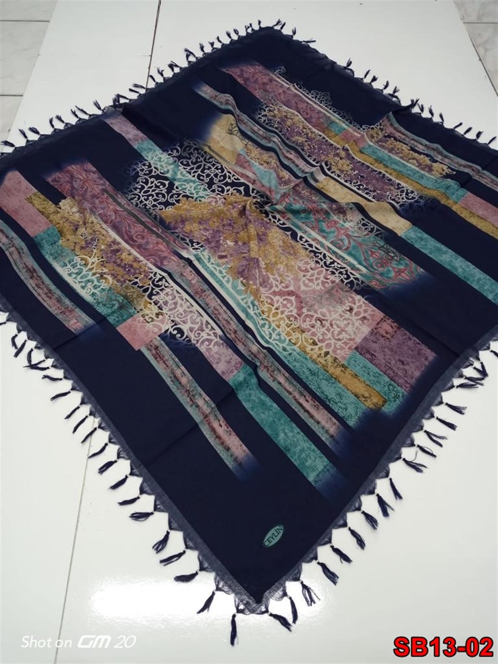 Ceylin Boncuklu Cotton Eşarp(sb13-02)