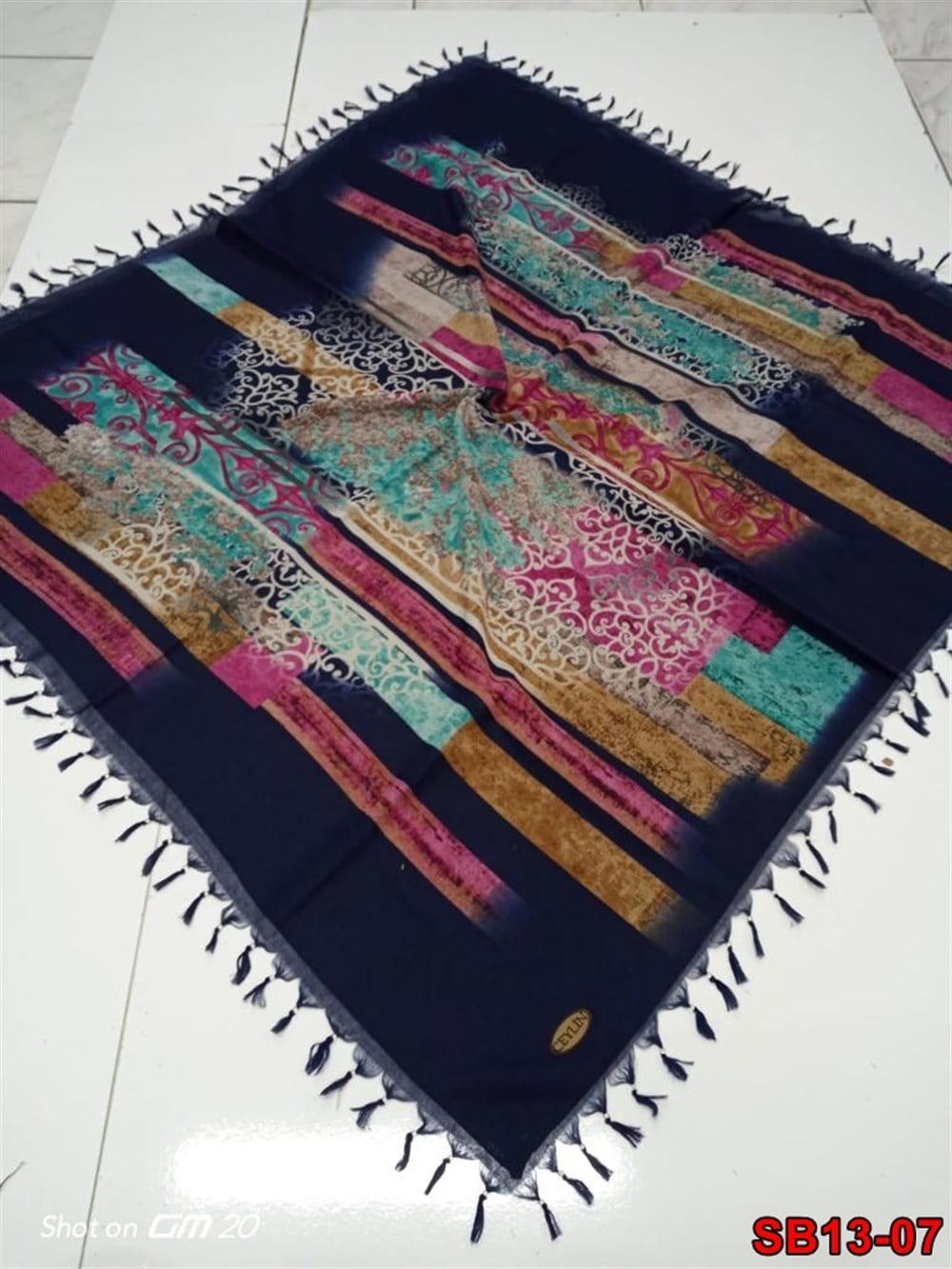 Ceylin Boncuklu Cotton Eşarp(sb13-07)