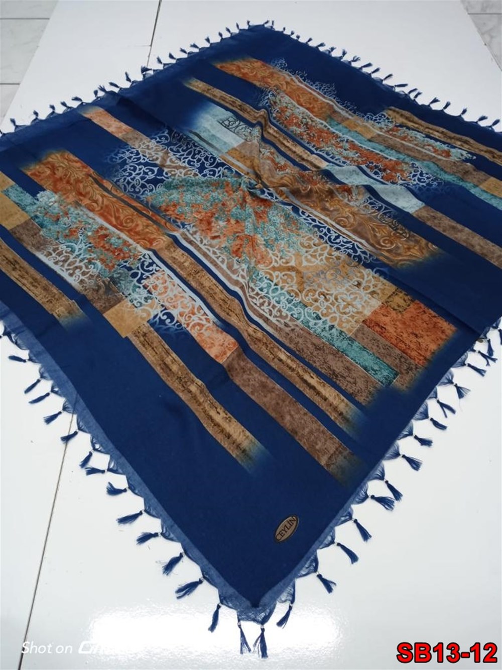 Ceylin Boncuklu Cotton Eşarp(sb13-12)