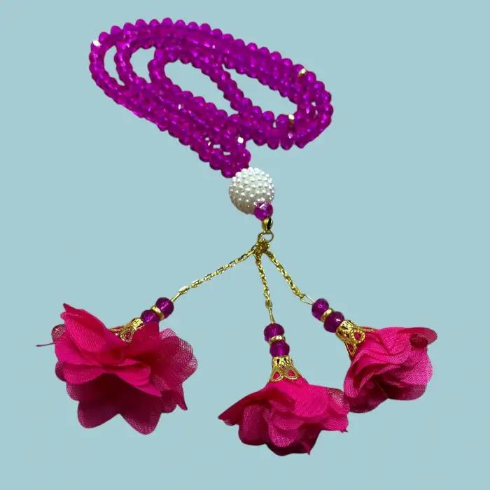 99'lu Büyük Boy Gül Püsküllü Kristal Tespih(tsp03-08)