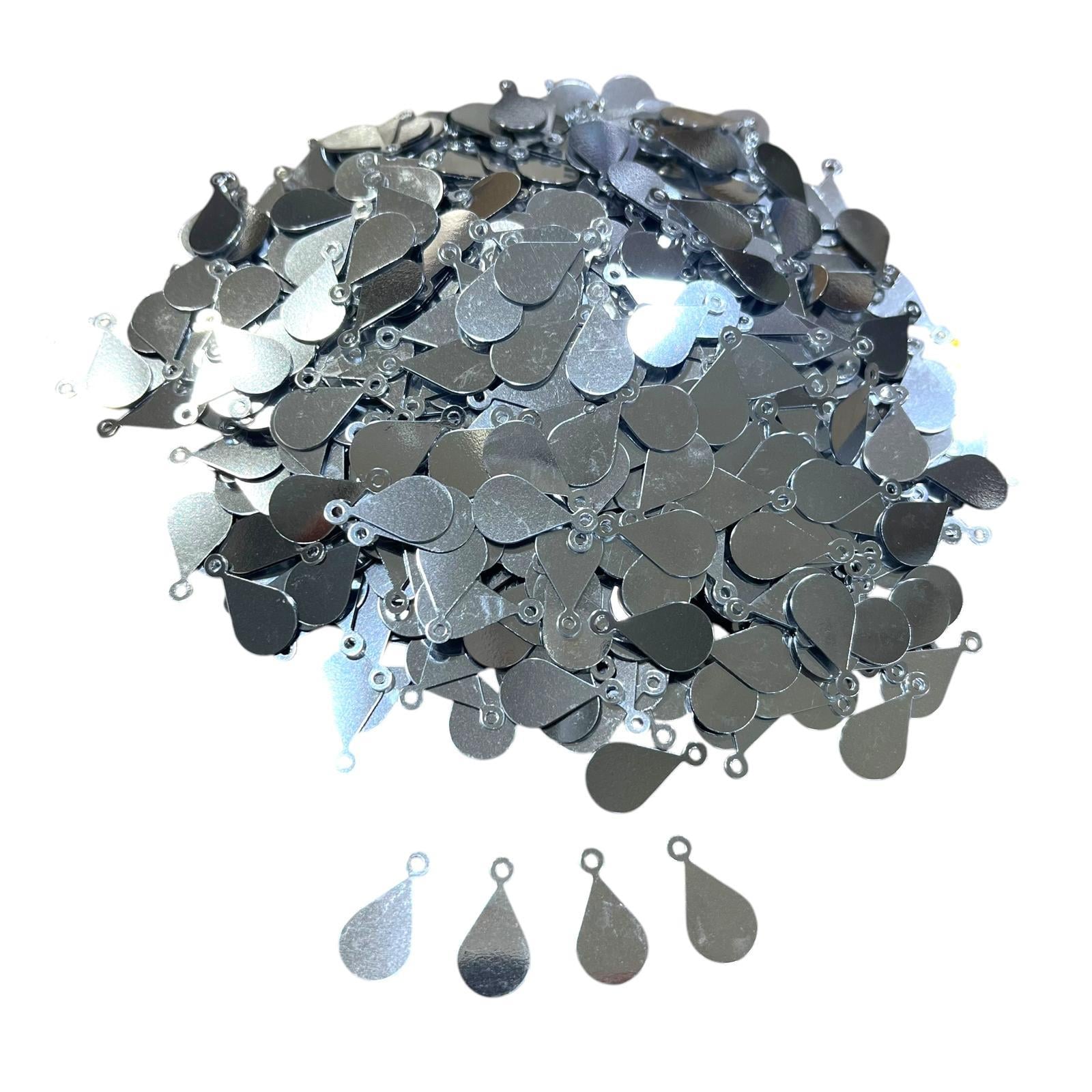 Pleksi Damla Oya İşleme Pulu 50 gr. Gümüş (pul02-01)
