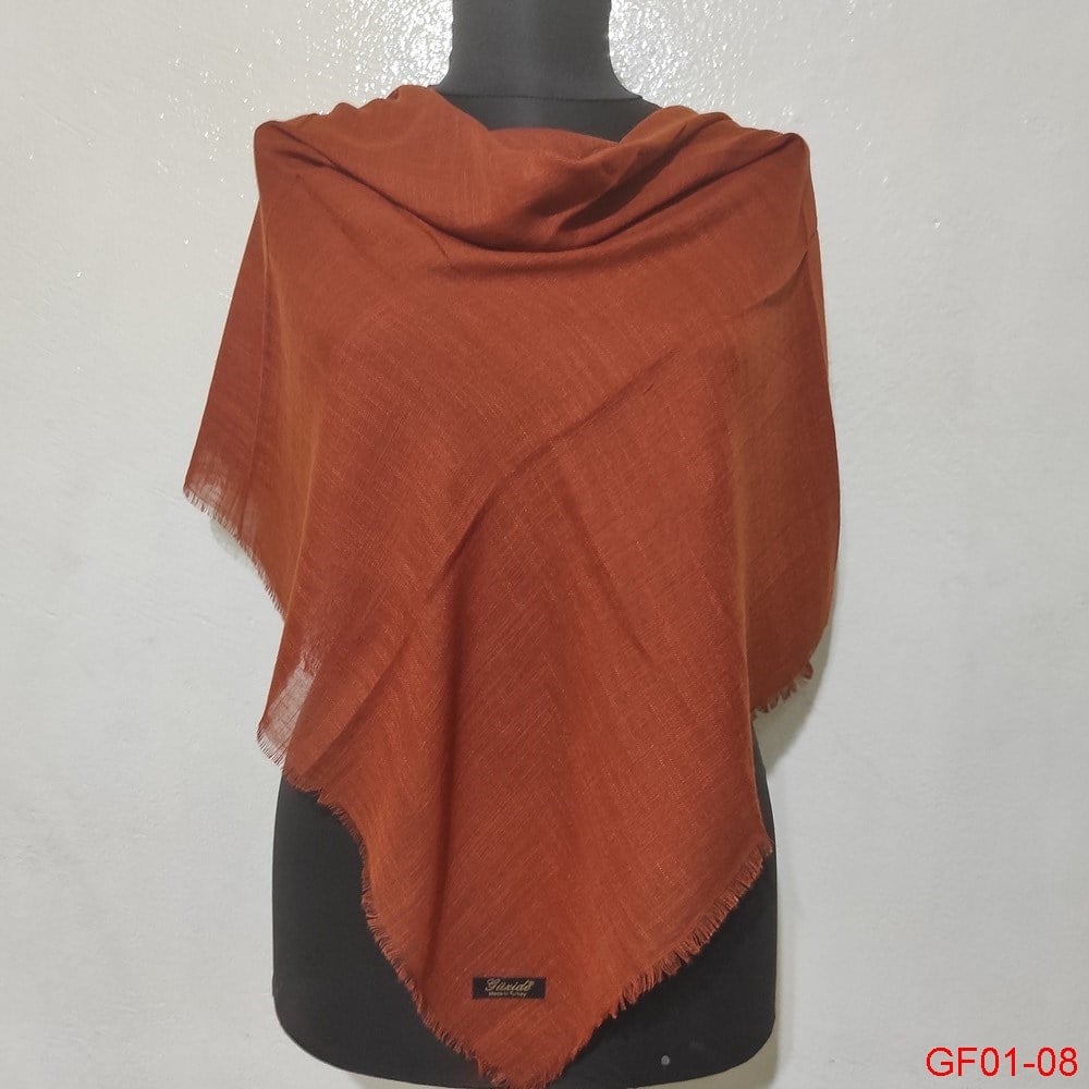 Düz Renk Flamlı Eşarp (gf01-08)