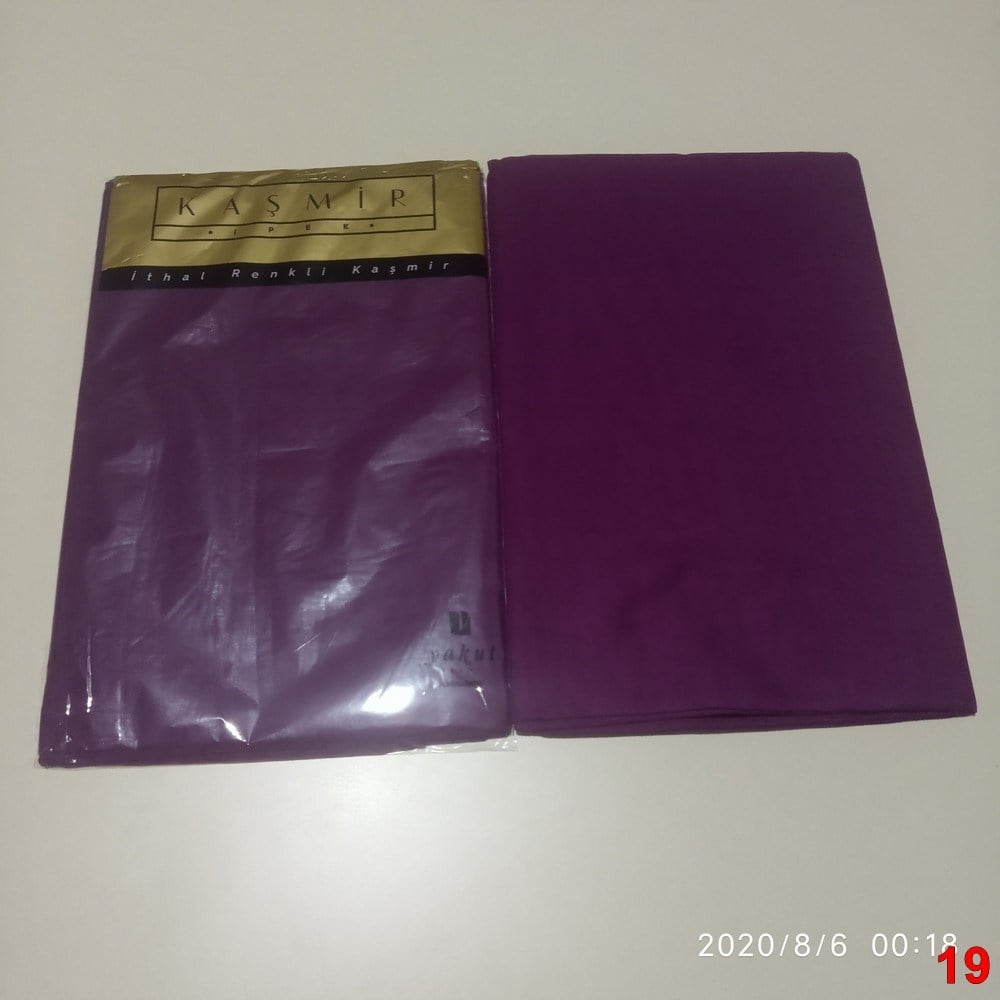 Düz Renk Kaşmir Oyalık Yazma(ksd19)