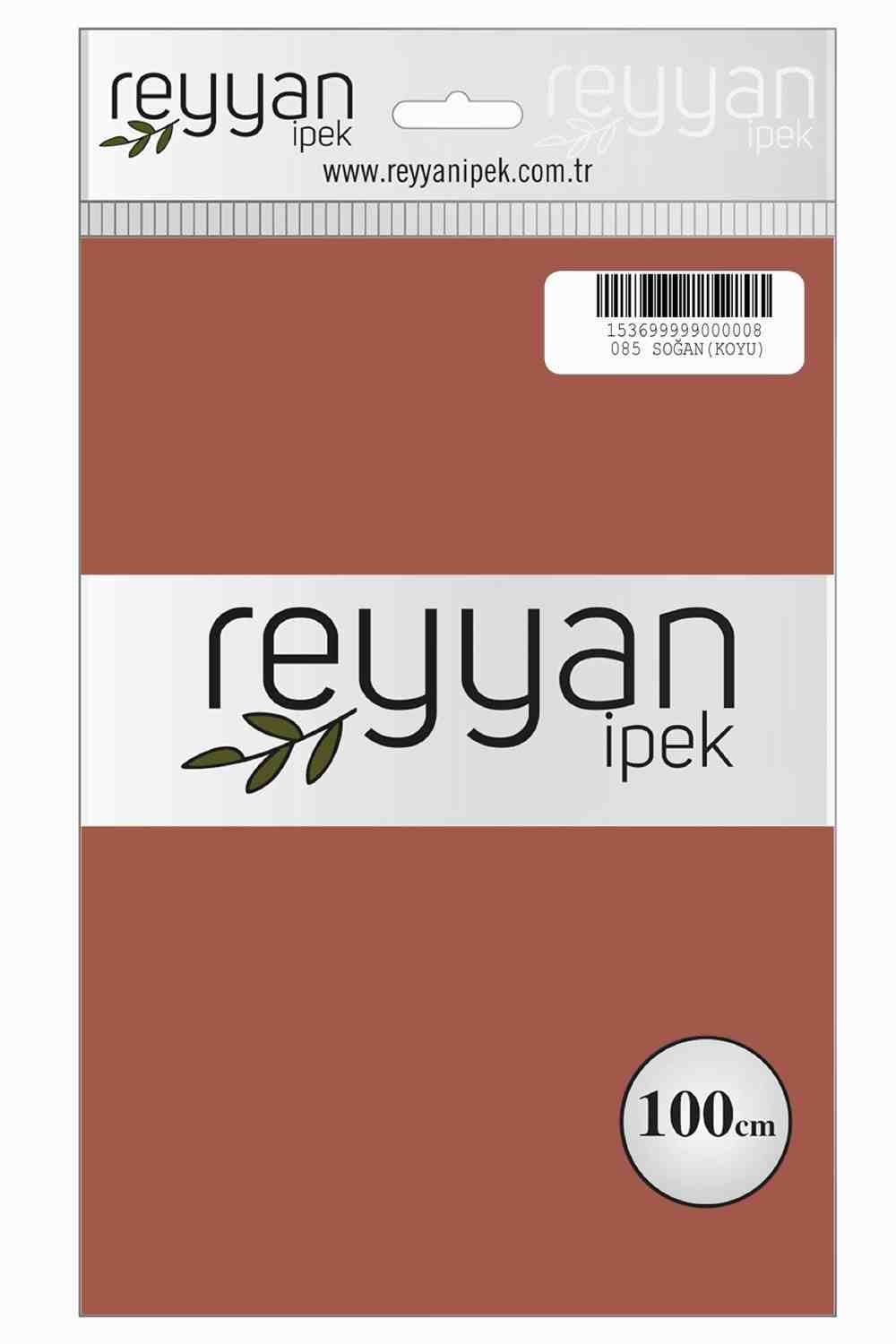 Reyyan Düz Renk Poşetli Yazma(Soğan Koyu)