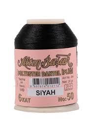 Altınbaşak 20 Gr. Polyester Oya İpi (No-Siyah)