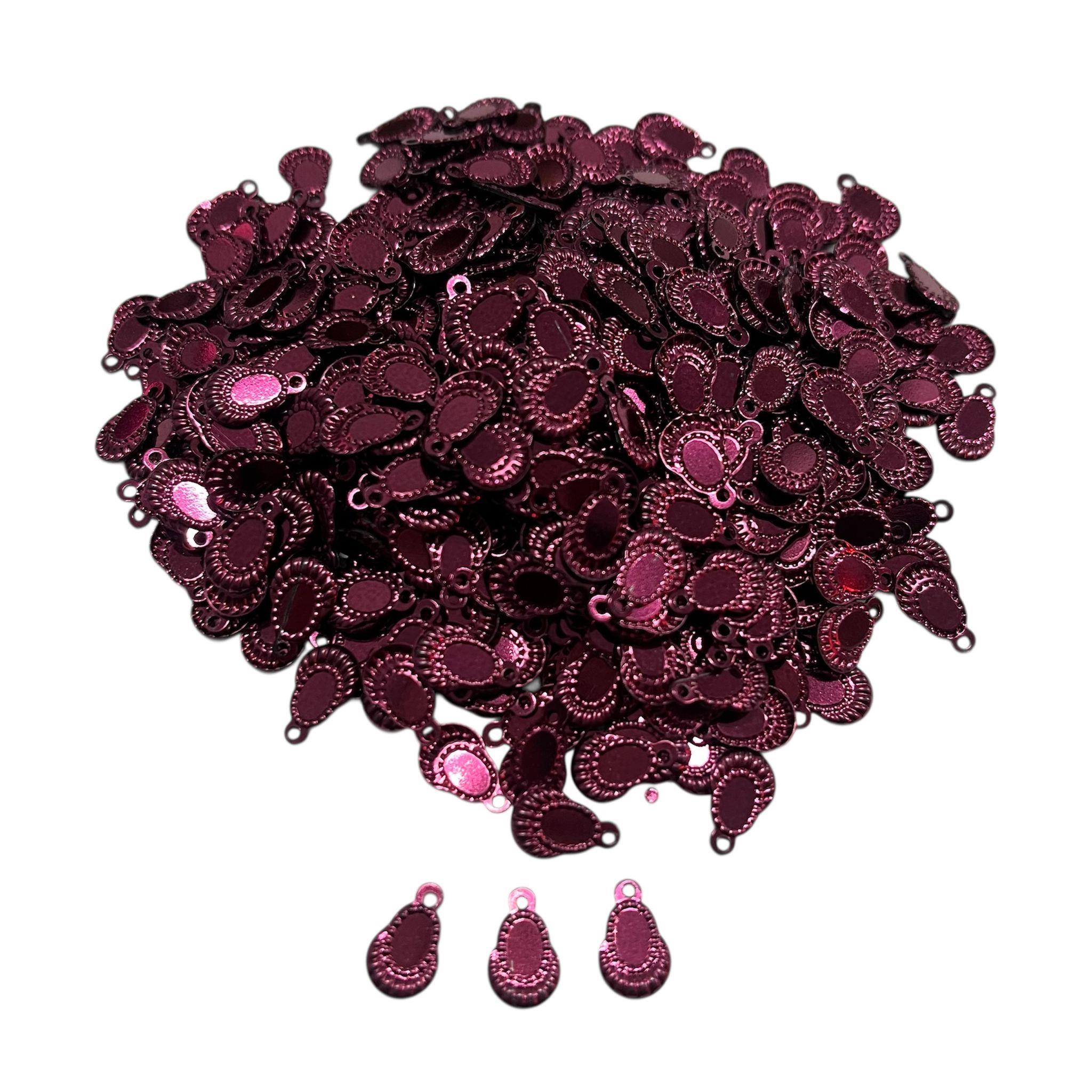 Pleksi Oya İşleme Pulu Hürrem Küpe Pul 50 gr. Vişne (pul06-21)