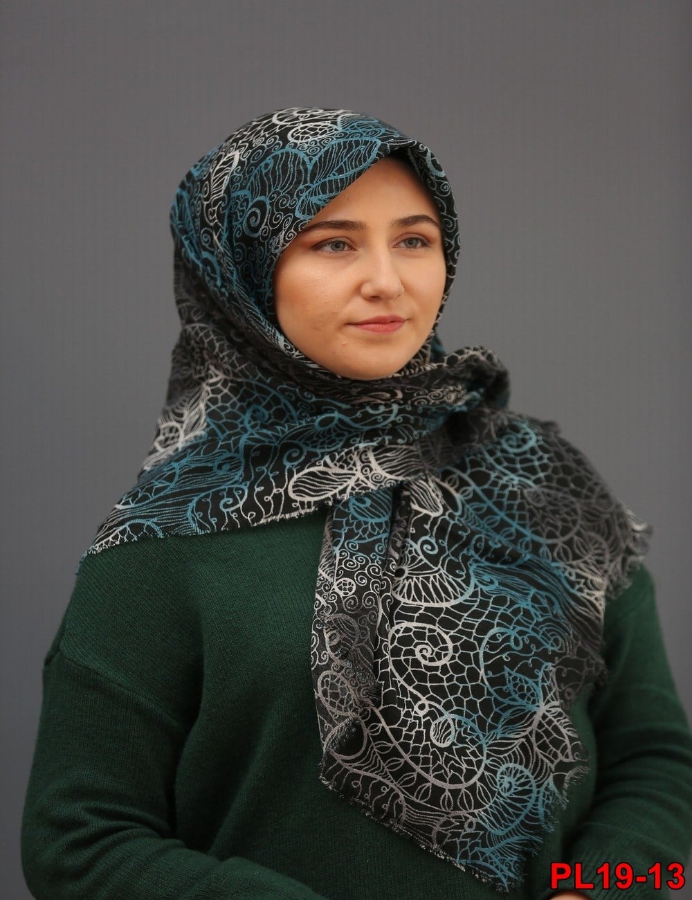 Elmina Flamlı Coton Eşarp(19-13)