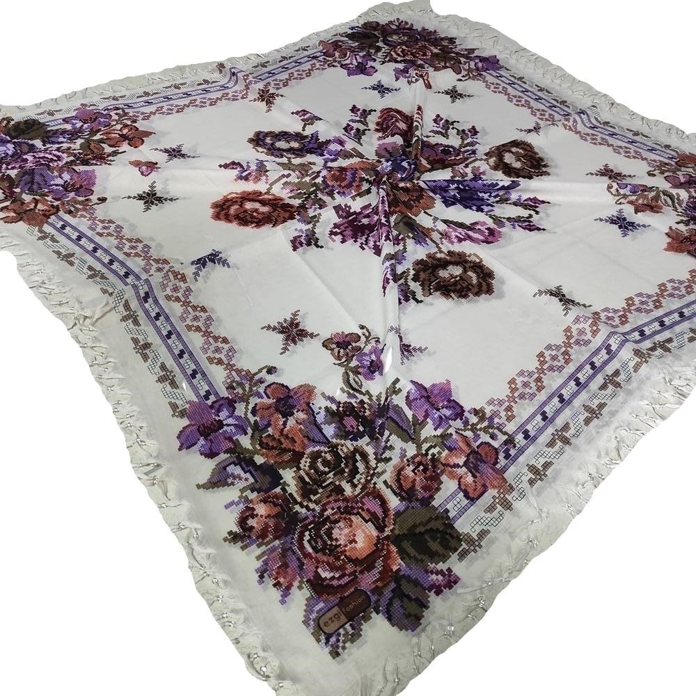 Ezgi Fashion Boncuklu Cotton Eşarp(sb29-11)