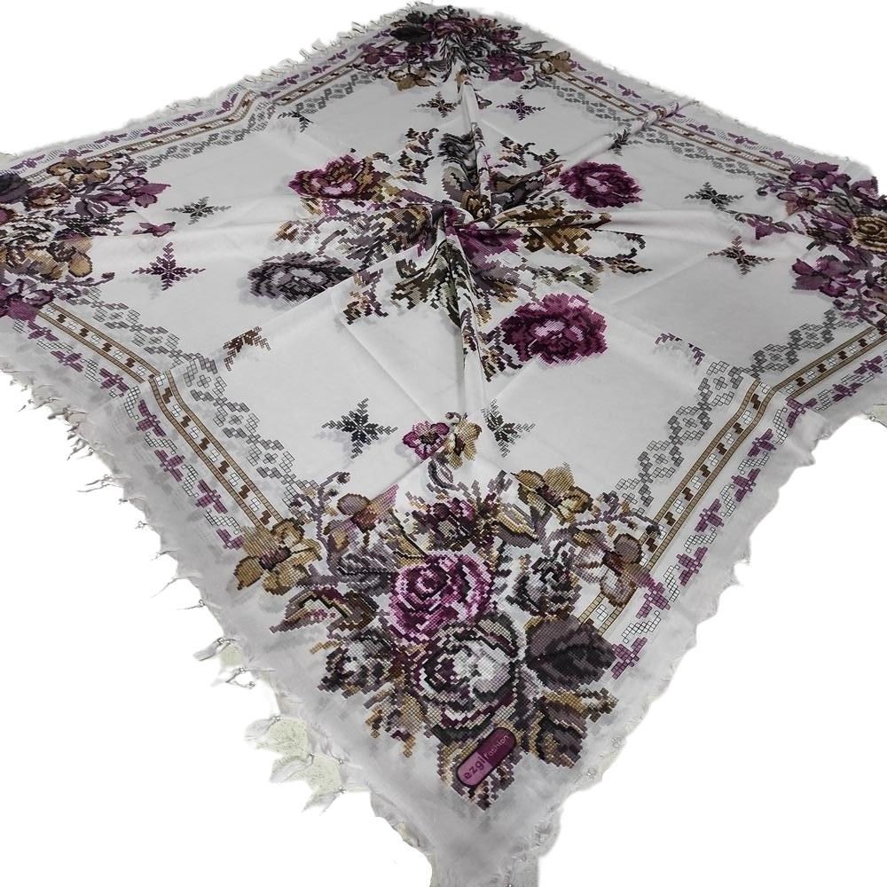 Ezgi Fashion Boncuklu Cotton Eşarp(sb29-14)