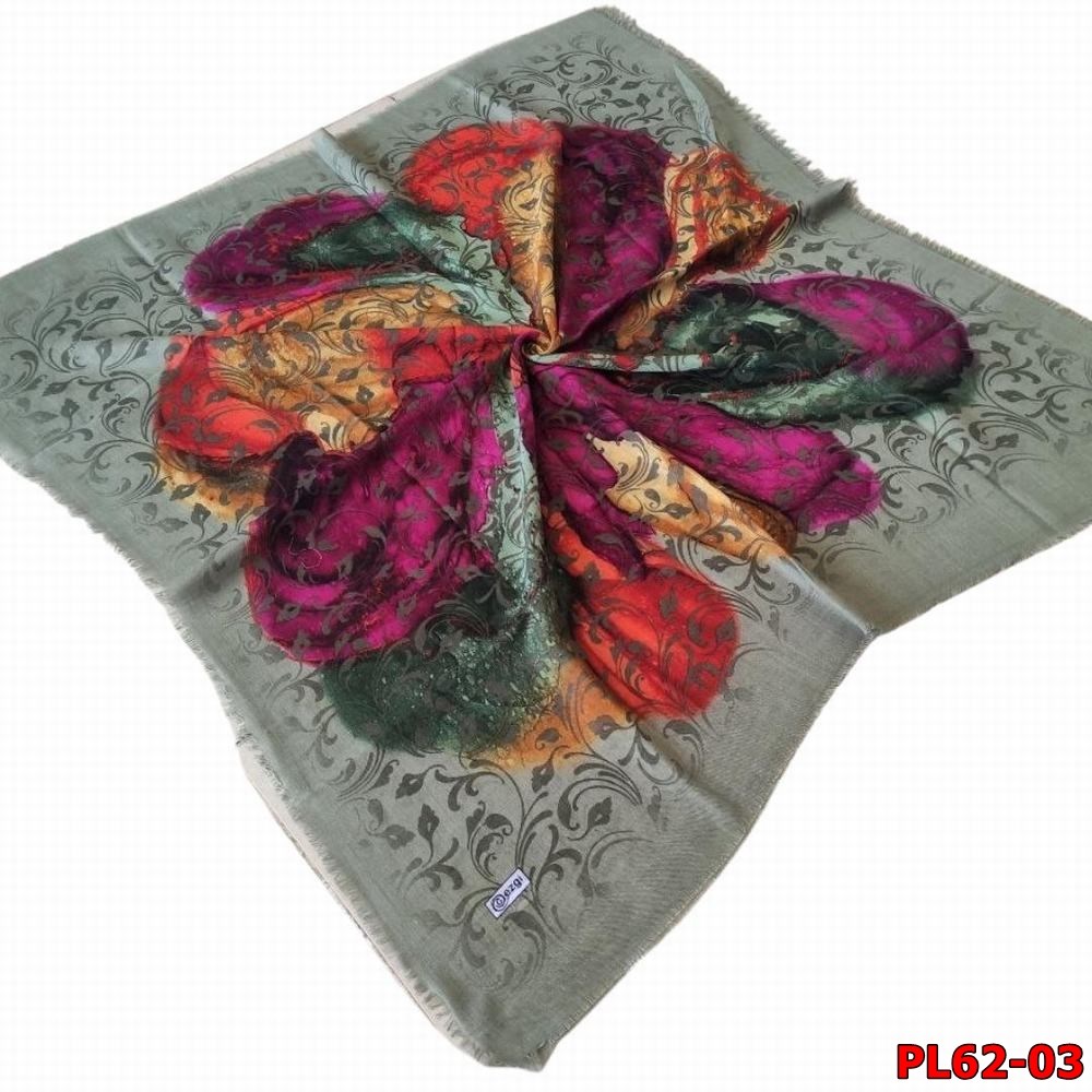 Ezgi Flamlı Keten Eşarp (Pl62-03)