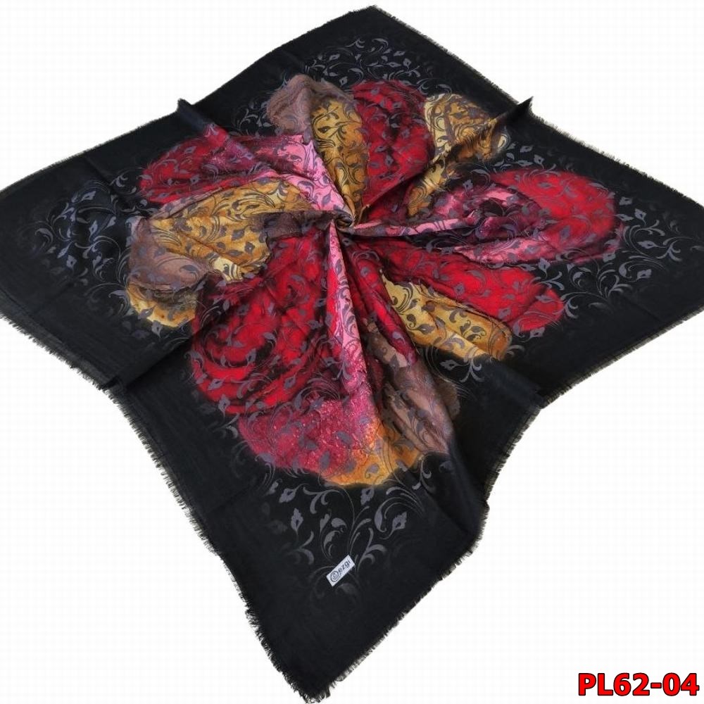 Ezgi Flamlı Keten Eşarp (Pl62-04)