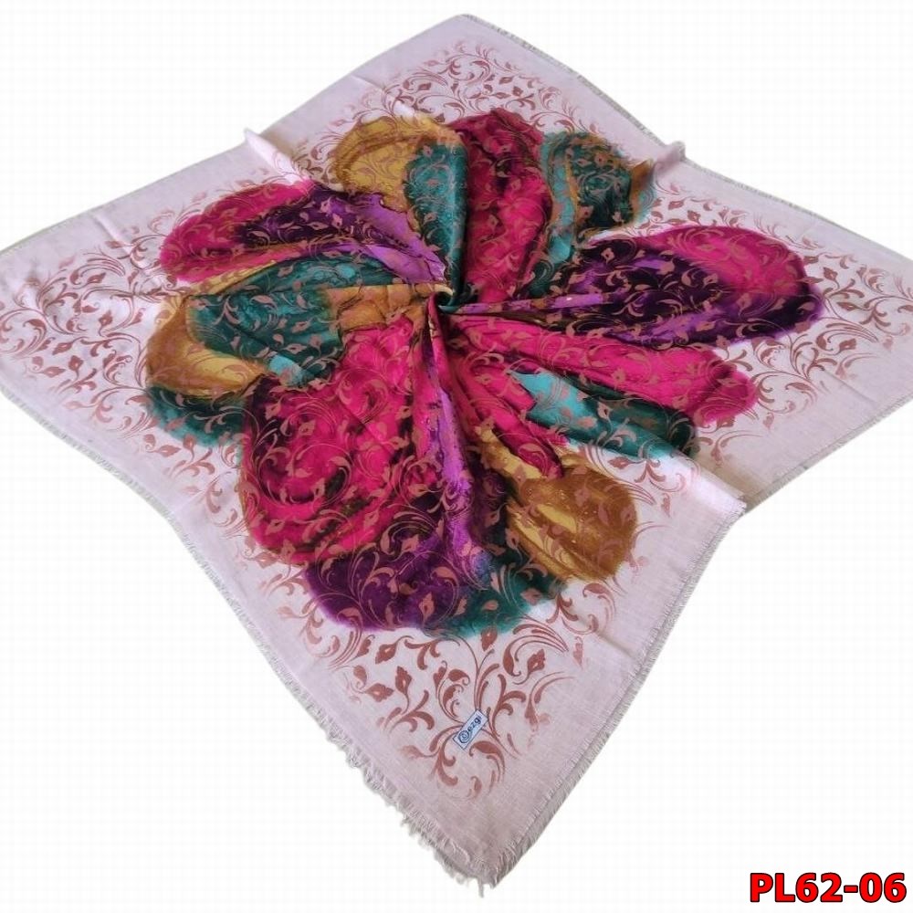 Ezgi Flamlı Keten Eşarp (Pl62-06)