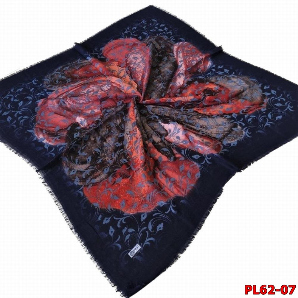 Ezgi Flamlı Keten Eşarp (Pl62-07)