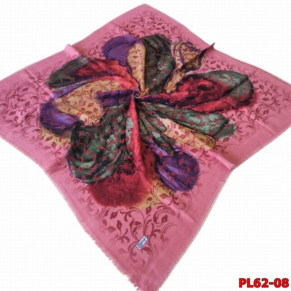 Ezgi Flamlı Keten Eşarp (Pl62-08)