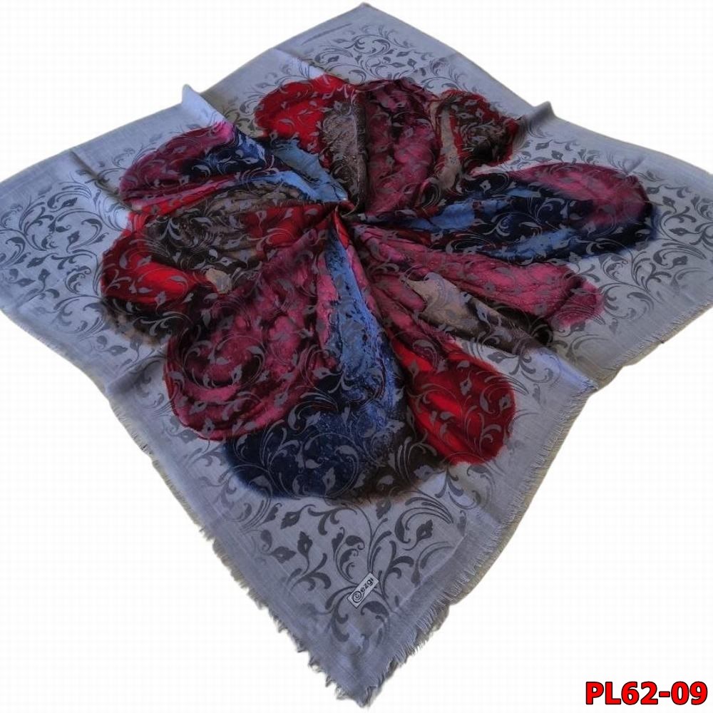 Ezgi Flamlı Keten Eşarp (Pl62-09)