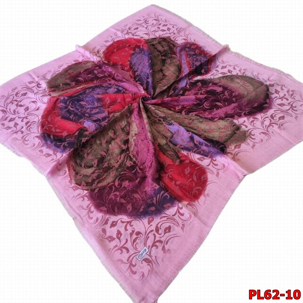 Ezgi Flamlı Keten Eşarp (Pl62-10)