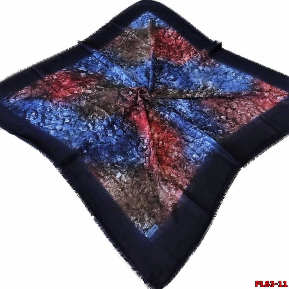 Ezgi Flamlı Keten Eşarp (Pl63-11)