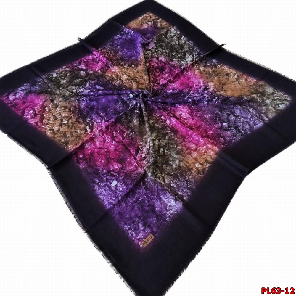 Ezgi Flamlı Keten Eşarp (Pl63-12)