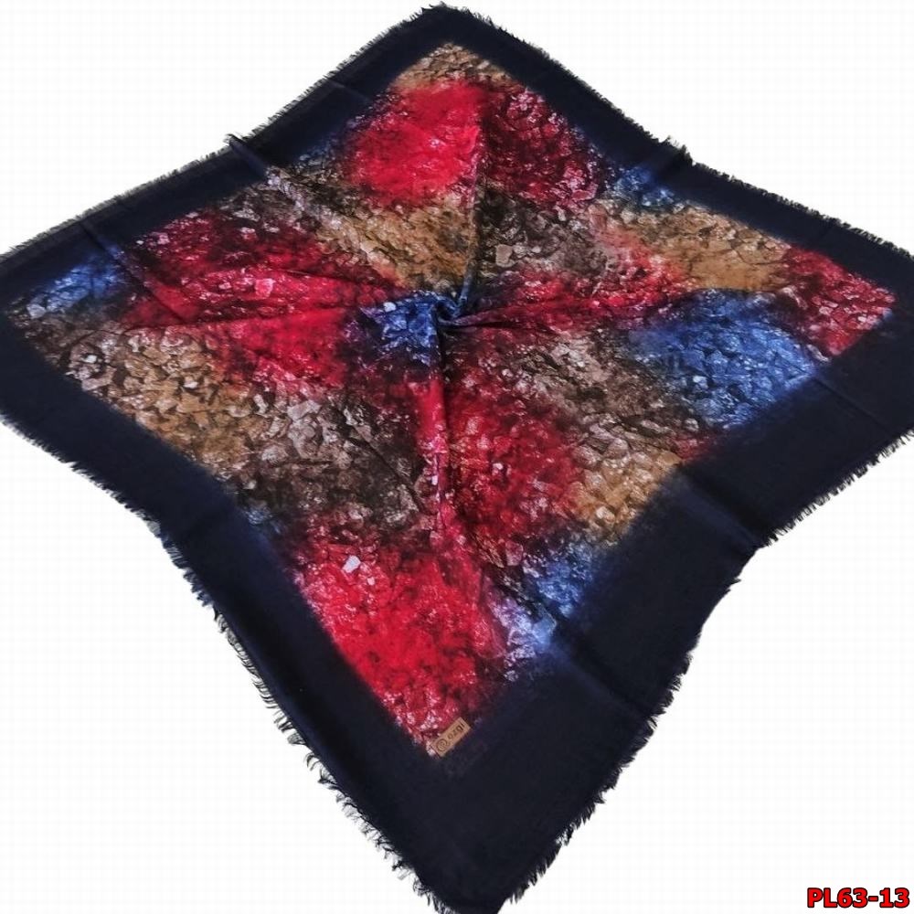 Ezgi Flamlı Keten Eşarp (Pl63-13)