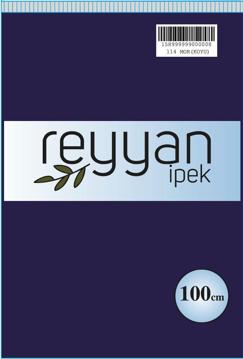 Reyyan Düz Renk Poşetli Yazma (Mor(Koyu))