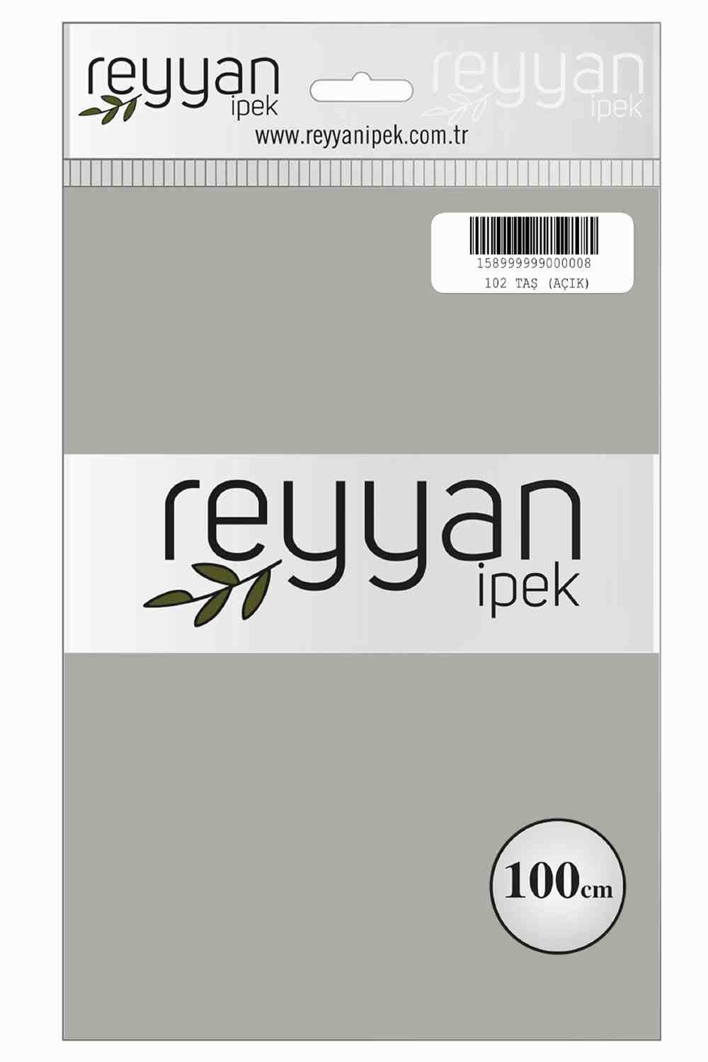 Reyyan Düz Renk Poşetli Yazma (Taş(Açık))
