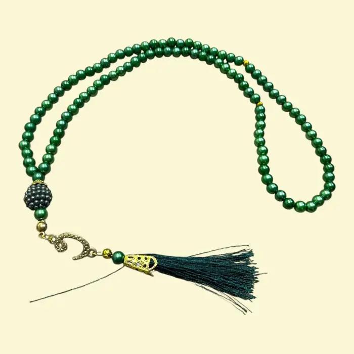 Yeşil Püsküllü İnci Tespih(tsp02-06)