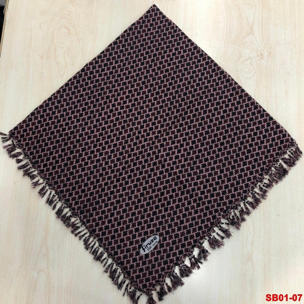 Firuze Boncuklu Cotton Eşarp(sb01-07)