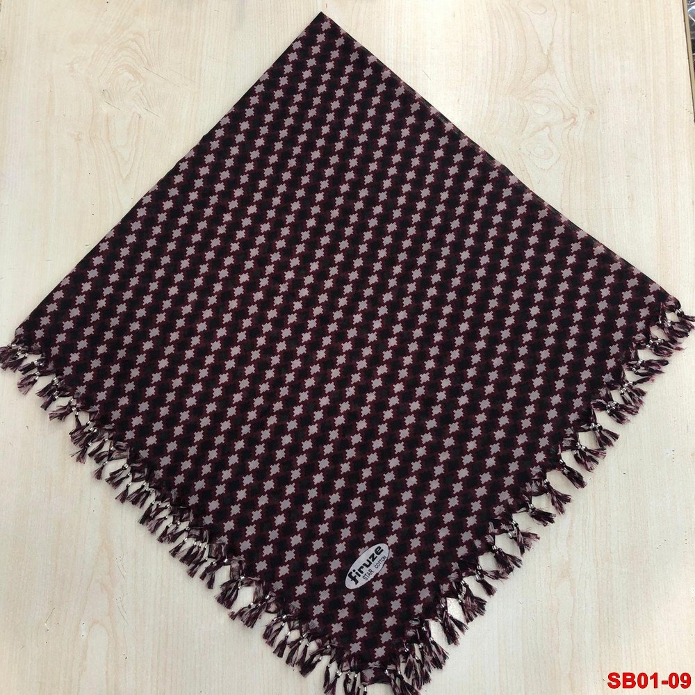 Firuze Boncuklu Cotton Eşarp(sb01-09)