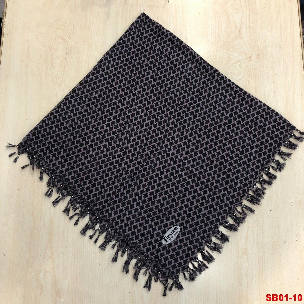 Firuze Boncuklu Cotton Eşarp(sb01-10)