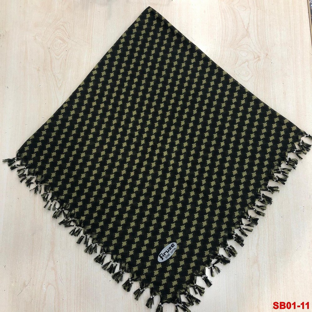 Firuze Boncuklu Cotton Eşarp(sb01-11)