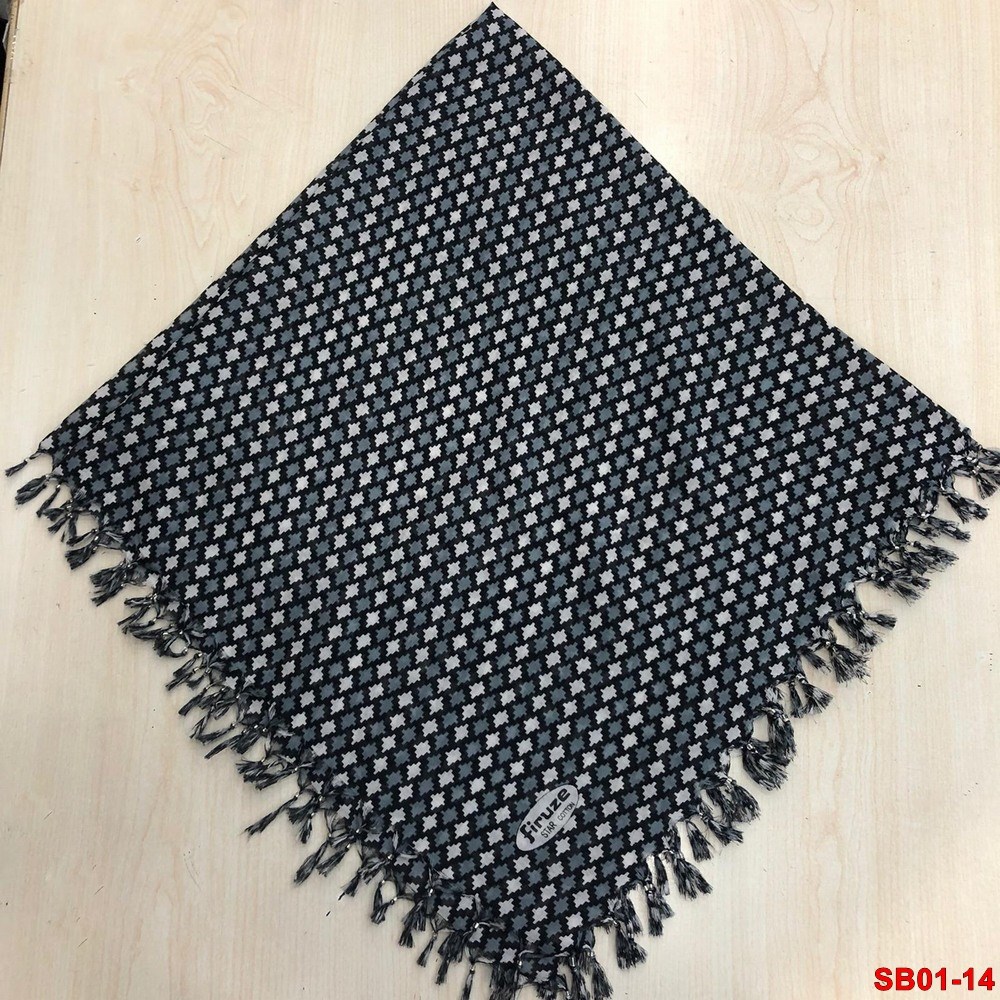 Firuze Boncuklu Cotton Eşarp(sb01-14)