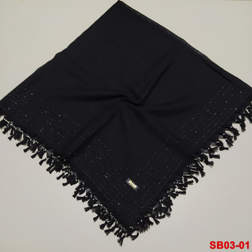 Firuze Boncuklu Cotton Eşarp(sb03-01)