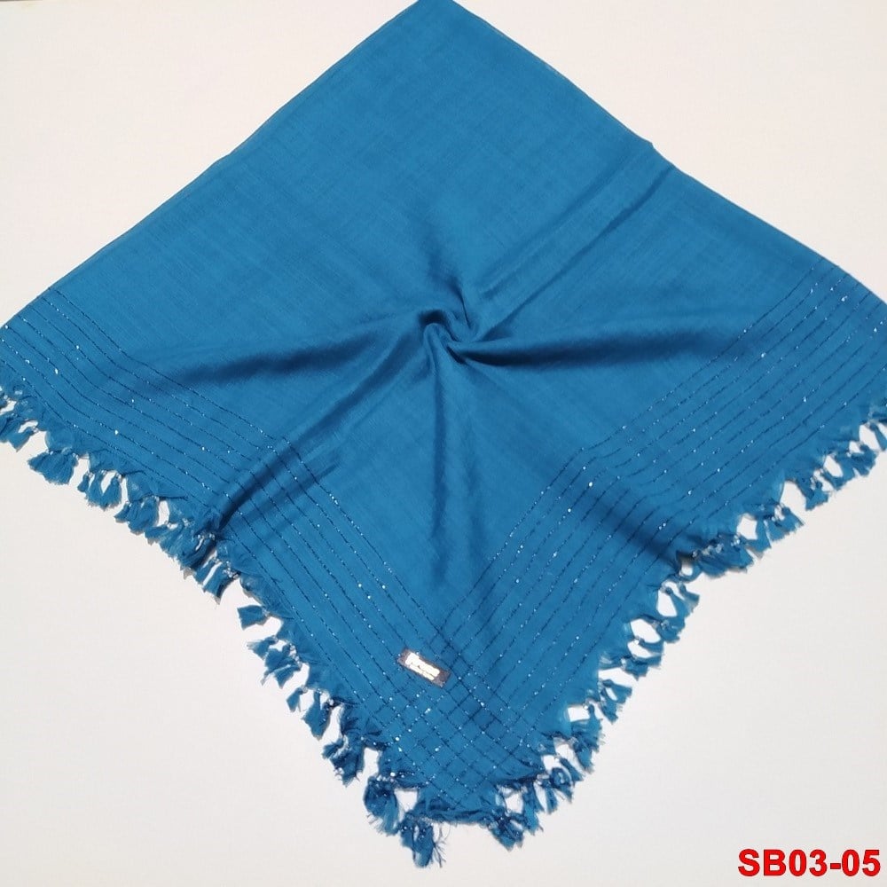 Firuze Boncuklu Cotton Eşarp(sb03-05)