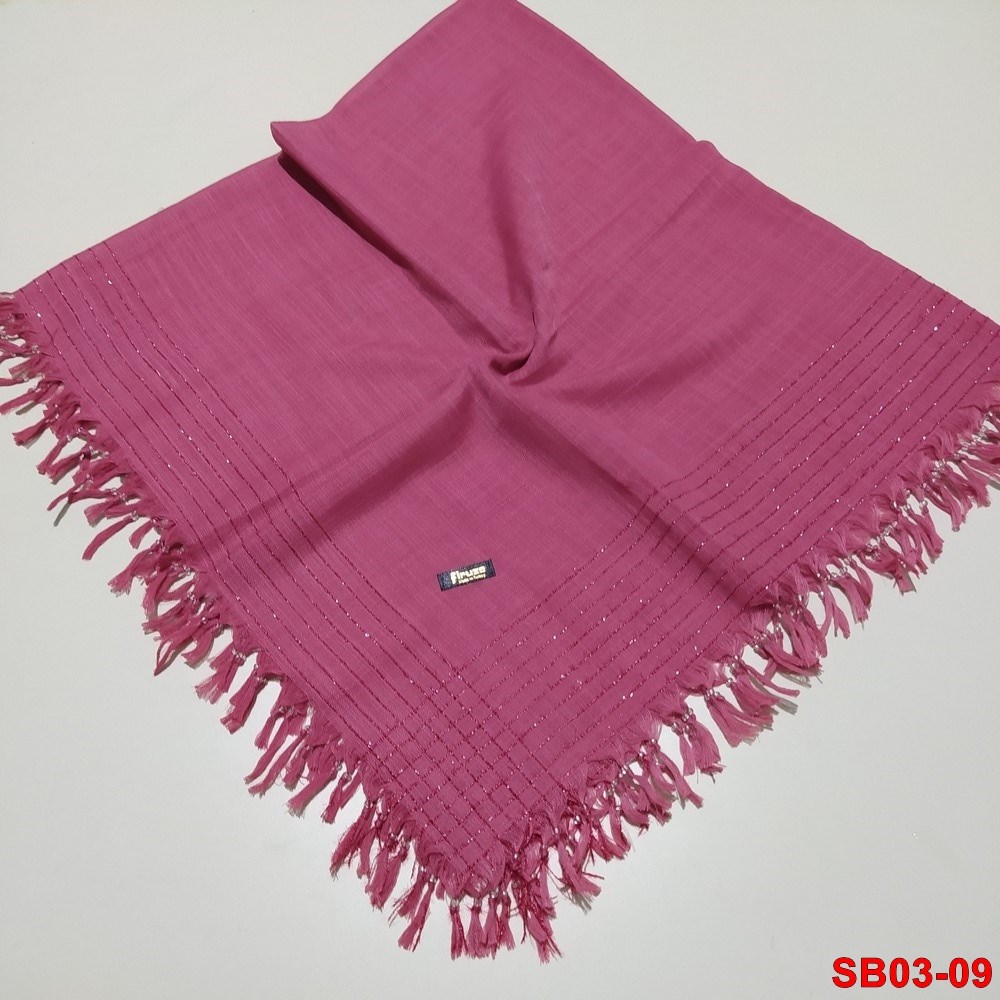 Firuze Boncuklu Cotton Eşarp(sb03-09)