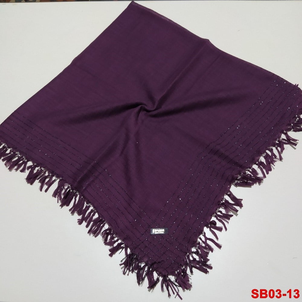 Firuze Boncuklu Cotton Eşarp(sb03-13)