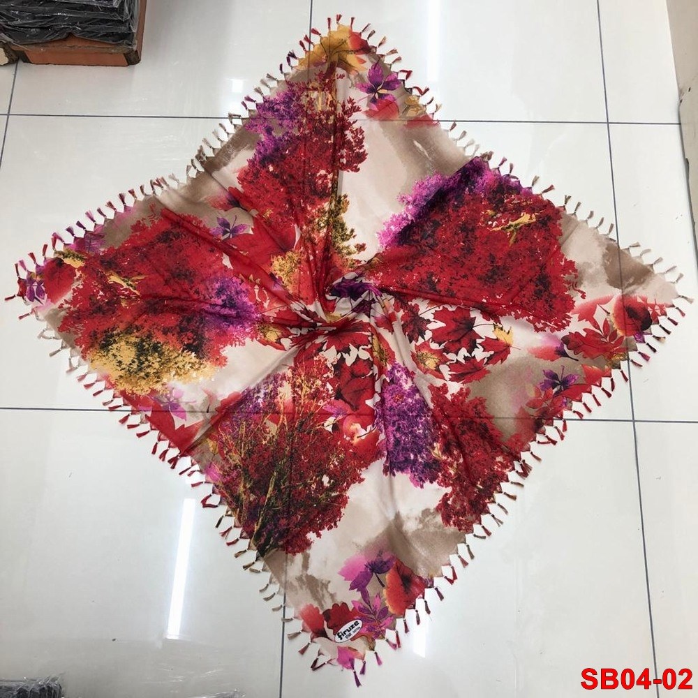 Firuze Boncuklu Cotton Eşarp(sb04-02)