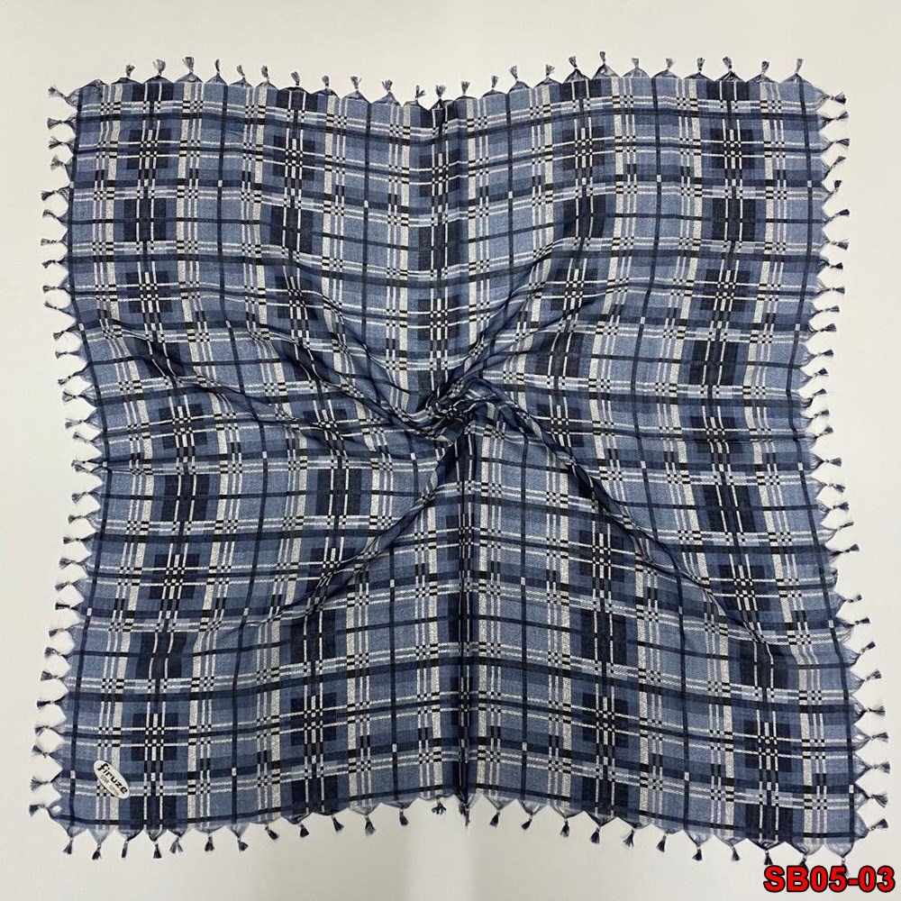 Firuze Boncuklu Cotton Eşarp(sb05-03)